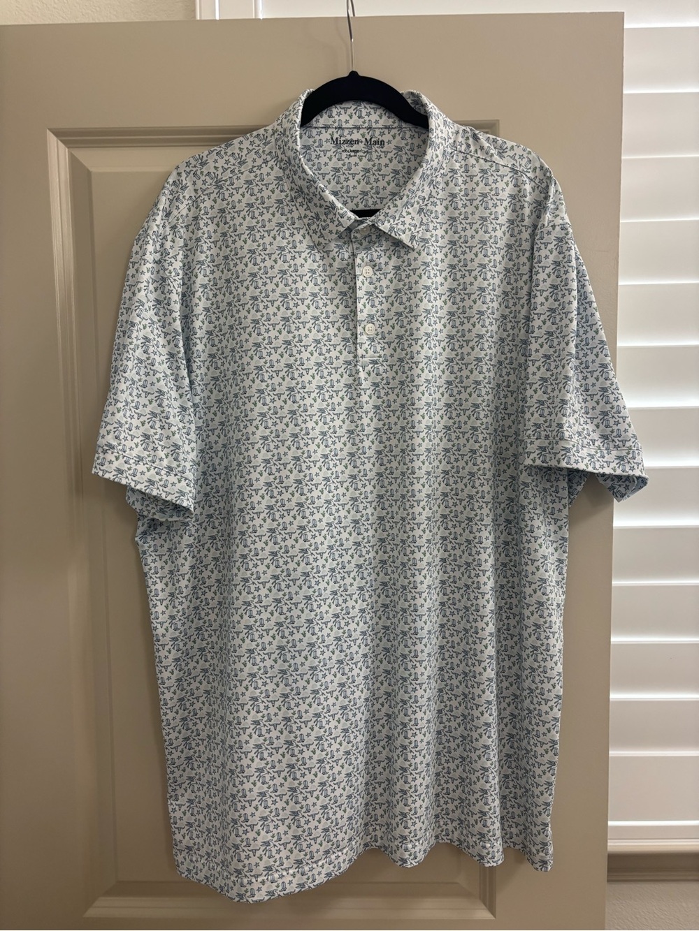 Mizzen+Main Light Blue Dallas Polo